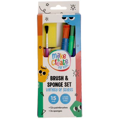 Brush and Sponge Set: Pack of 15 image number 1