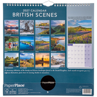 British Scenes Square Calendar 2027