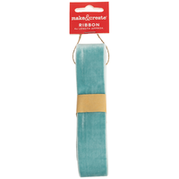 Mistletoe Teal Wreath Ribbon
