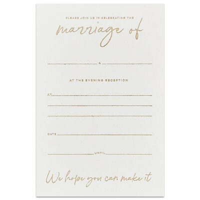 Gold Foiled Evening Invitation image number 1