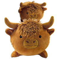 PlayWorks Hugs & Snugs Plush: Highland Cow Bundle