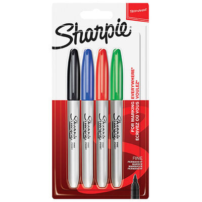 Sharpie Assorted Permanent Markers: Pack of 4 image number 1