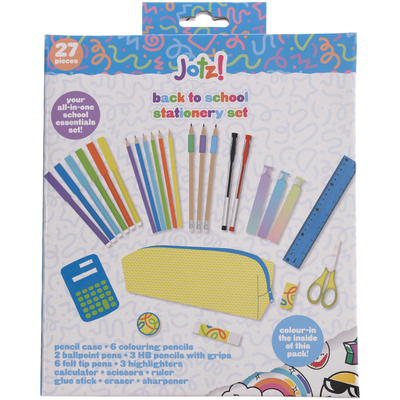 Jotz! Back to School Stationery Set: 27 Piece Neon Set image number 1