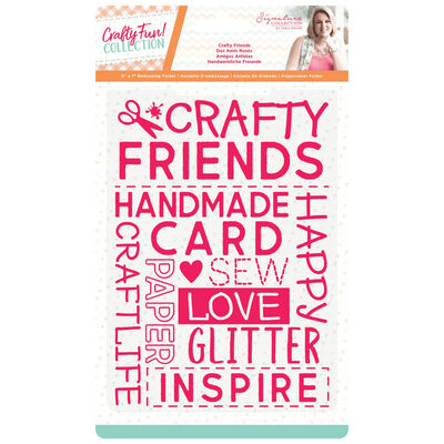 Sara Signature Crafty Fun Embossing Folder image number 1