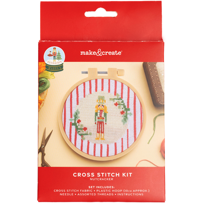 Christmas Make Your Own Cross Stitch Kit: Nutcracker image number 1