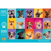 Dog Pawtraits 500 Piece Jigsaw Puzzle