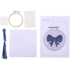 Make Your Own Cross Stitch Kit: Bow with Pearl Beads image number 2