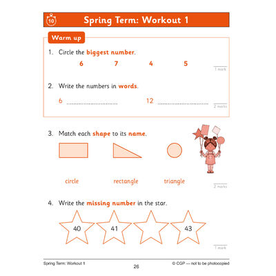 KS1 Maths 10-Minute Weekly Workouts: Year 1 image number 2