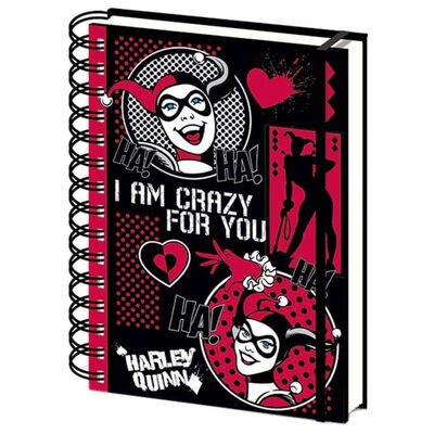 A5 Harley Quinn I Am Crazy For You Notebook image number 1