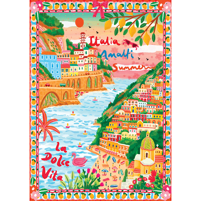 Amalfi Dolce Vita by Nidhi Kachhadiya 1000 Piece Jigsaw Puzzle image number 2