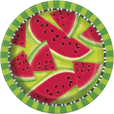 Watermelon Paper Plates - 8 Pack image number 1