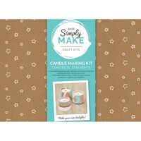 Simply Make: Concrete Tealight Candle Making Kit: Pack of 4