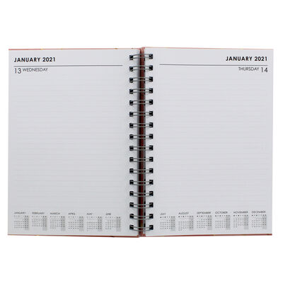 A5 Rose Gold Day a Page 2020-21 Academic Diary image number 2