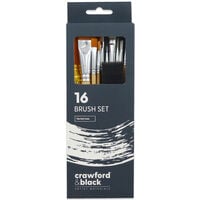 Crawford & Black Brush Set: Pack of 16
