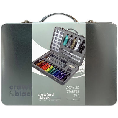 Crawford & Black Premium Acrylic Starter Set: 28 Piece Set image number 1