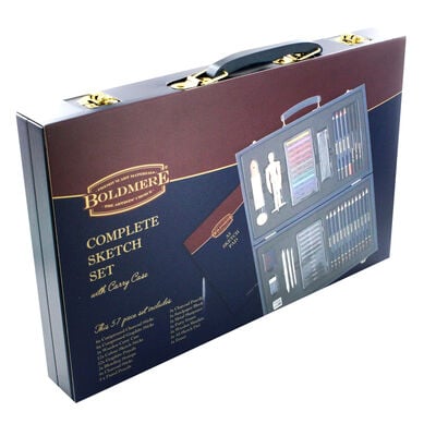 Complete 57 Piece Sketch Set with Carry Case image number 1