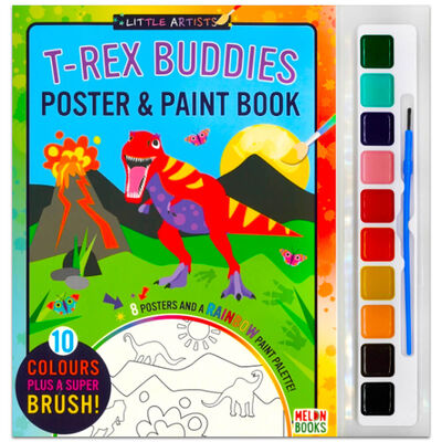 T-Rex Buddies Poster & Paint Book image number 1