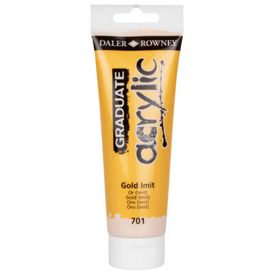 Graduate Acrylic Paint Gold 120ml image number 1