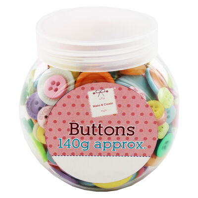 Assorted Jar of Pastel Buttons image number 1