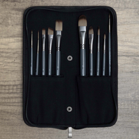 Crawford & Black Paint Brush Set: Pack of 10