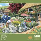 Horse Riders in Village 1000 Piece & Cottage in Bloom 500 Piece Jigsaw Puzzle with Puzzle Rolling Mat Bundle image number 2