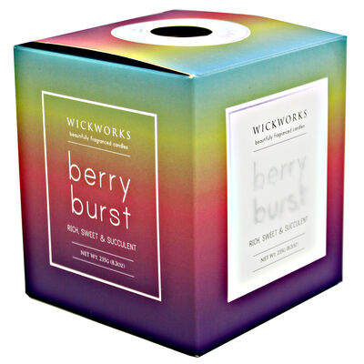 Rainbow Spectrum Berry Burst Scented Candle image number 1