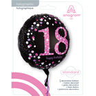 18 Inch Pink Number 18 Helium Balloon image number 2