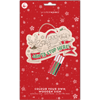 Colour Your Own Santa Stop Here Sign Bundle image number 2