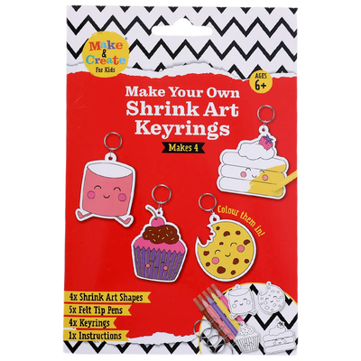 Make Your Own Cute Food Shrink Art Keyrings image number 1