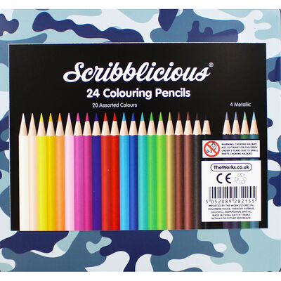 Camo Colouring Pencils - Tin of 24 image number 4