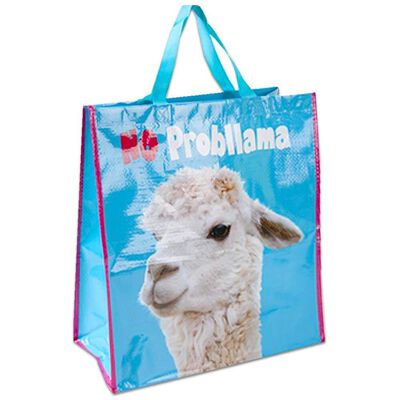 No Probllama Reusable Shopping Bag image number 1