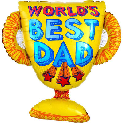 26 Inch World&rsquo;s Best Dad Helium Balloon image number 1