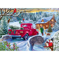 Red Truck 500 Piece Jigsaw Puzzle