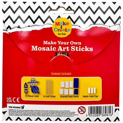 Make Your Own Space Mosaic Art Sticks image number 3