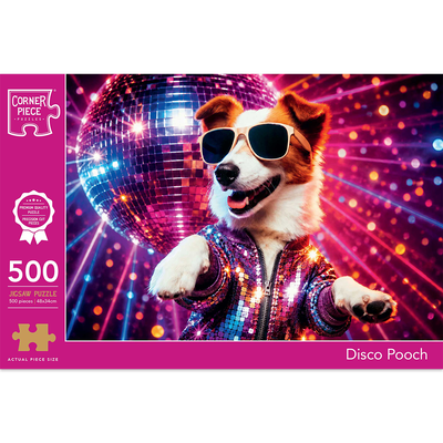 Disco Pooch 500 Piece Jigsaw Puzzle image number 1