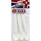 Union Jack Plastic Spoons - 6 Pack image number 1