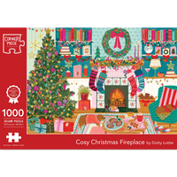 Cosy Christmas Fireplace 1000 Piece Jigsaw Puzzle