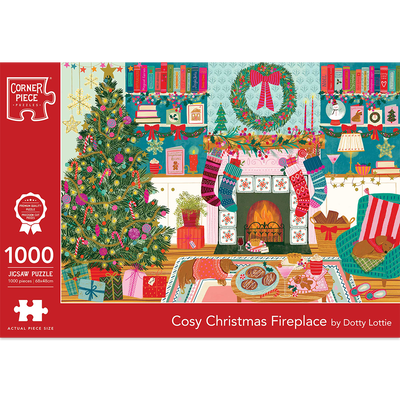 Cosy Christmas Fireplace 1000 Piece Jigsaw Puzzle image number 1