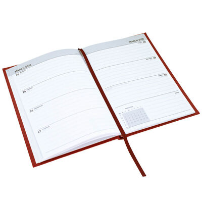 A5 Red Week to View 2025 Diary image number 2