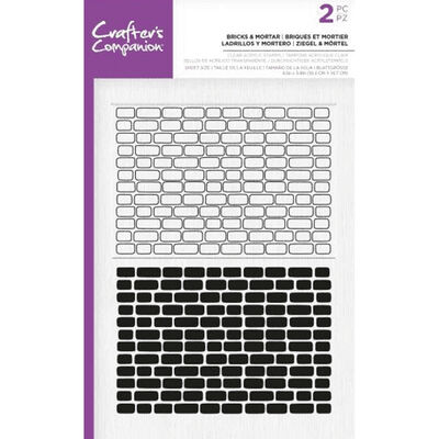 Crafter's Companion Clear Acrylic Stamp - Bricks and Mortar image number 1