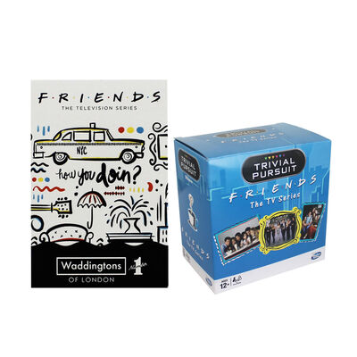 Friends Trivial Pursuit and Playing Cards Bundle image number 1