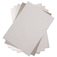Sizzix Surfaces Silver Opulant Cardstock: Pack of 50