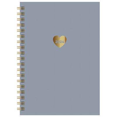 A5 2024 Week to View Diary: Hearts image number 1