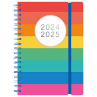 A5 Day A Page Rainbow 2024-2025 Academic Diary