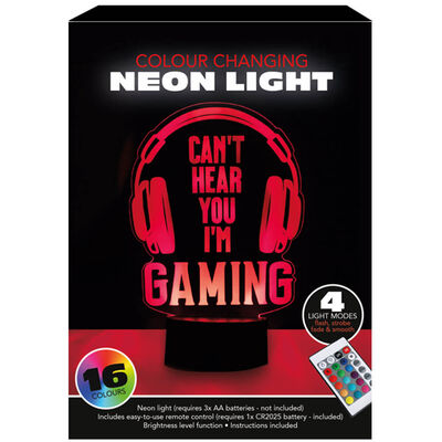 Gaming Colour Changing Neon Light: Assorted image number 3