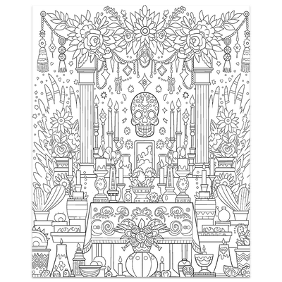 The Day of the Dead Colouring Book image number 2