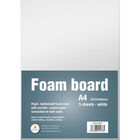 A4 White Foamboard Sheets - Pack of 5 image number 1