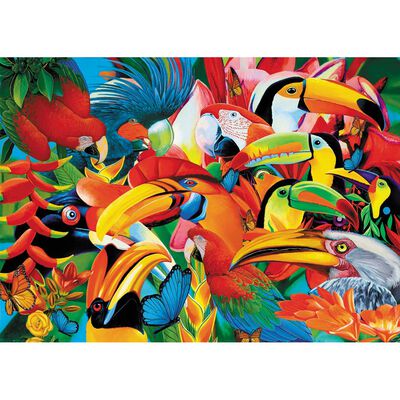 Colourful Birds 500 Piece Jigsaw Puzzle image number 2