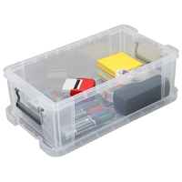 Whitefurze Allstore 5.8 Litre Clear Plastic Storage Box