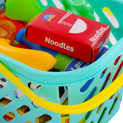 Role Play Set: Shopping Basket and Play Food Set image number 4